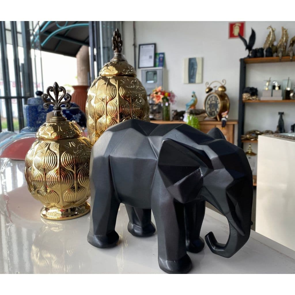Elefante Geometrico  Estatueta