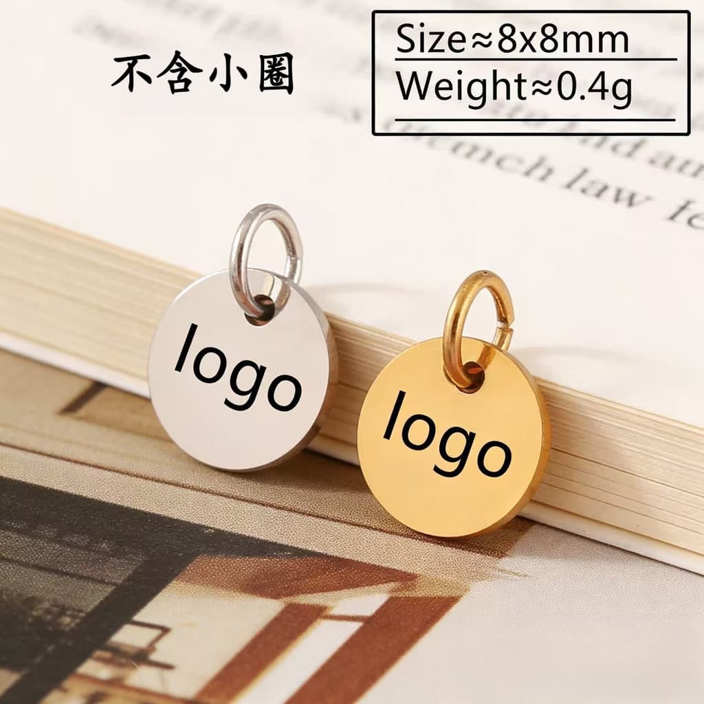Amor de aço inoxidável letras a laser em branco colar de Metal pulseira diy pequena etiqueta laser letras pingente