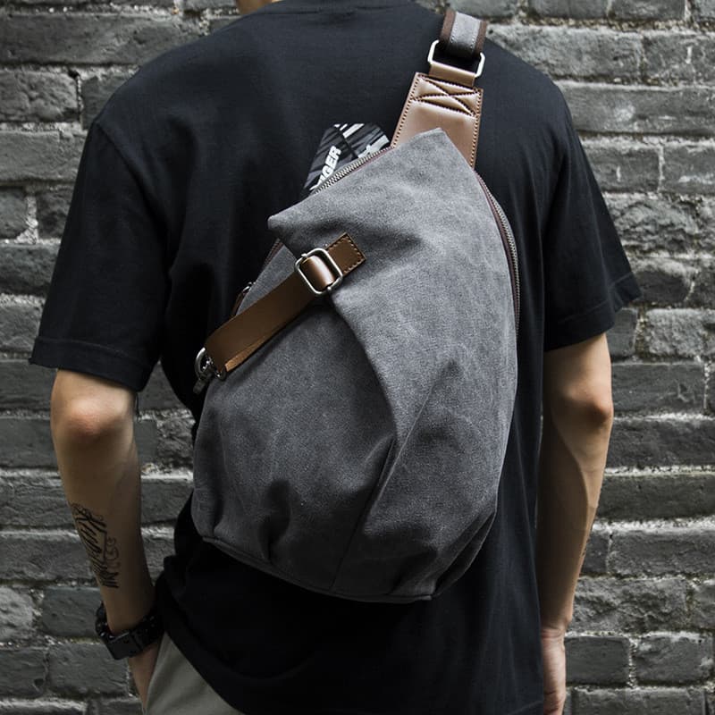 França Colorin Kite bolsa de peito na moda lona bolsa mensageiro de ombro grande capacidade bolsa de estudante simples b