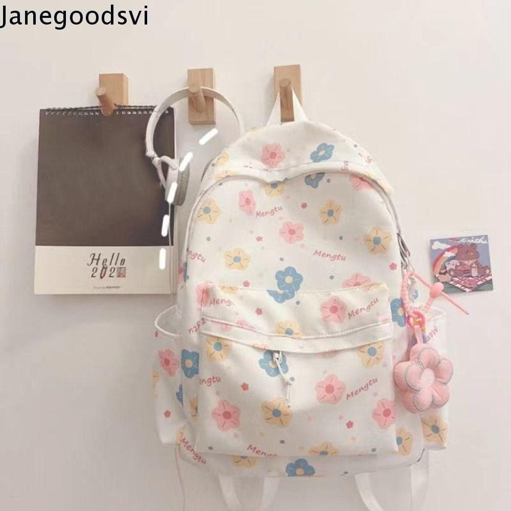 JANEGOODSVI Bolsa de ombro feminina com estampa de desenho animado resistente ao desgaste