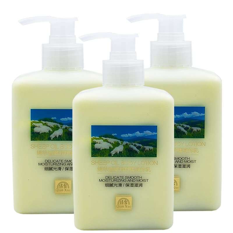 Qianxue Lanolina Tender Suavizante Loção Corporal Calmante 300g Loção Hidratante Após Banho Loção Melhorando Loção Seca