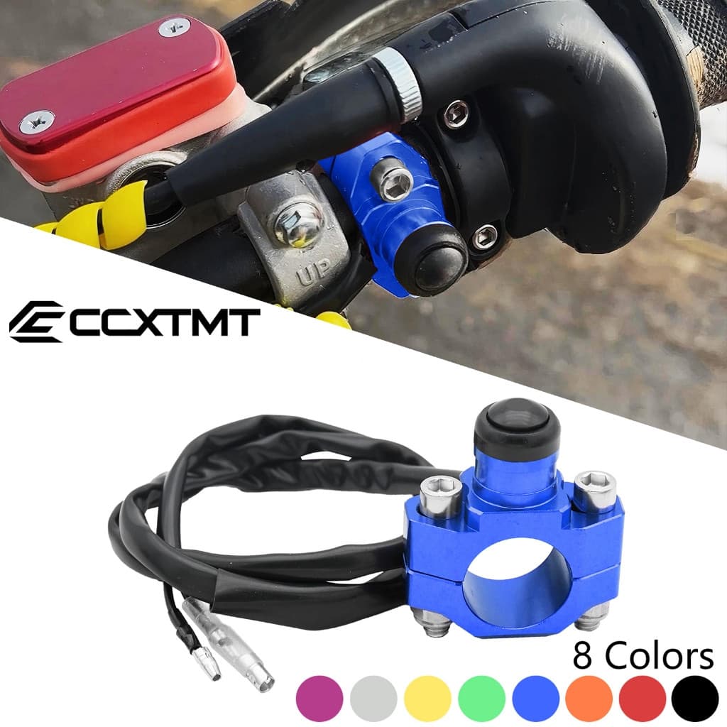 Interruptor de Parada do Motor de Motocicleta CNC, 7/8 Polegadas, 22mm, Universal, Momentâneo, Honda, Yamaha, K 456