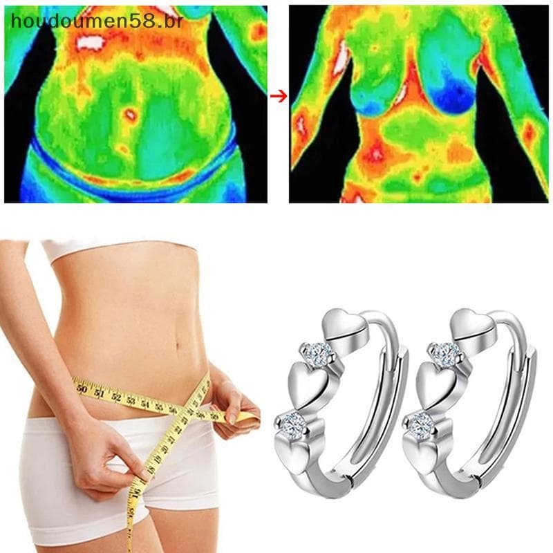 HOUDO Brincos Magnéticos De Emagrecimento Para Perda De Peso , Terapia Cardíaca , Chakra Magnético De Saúde