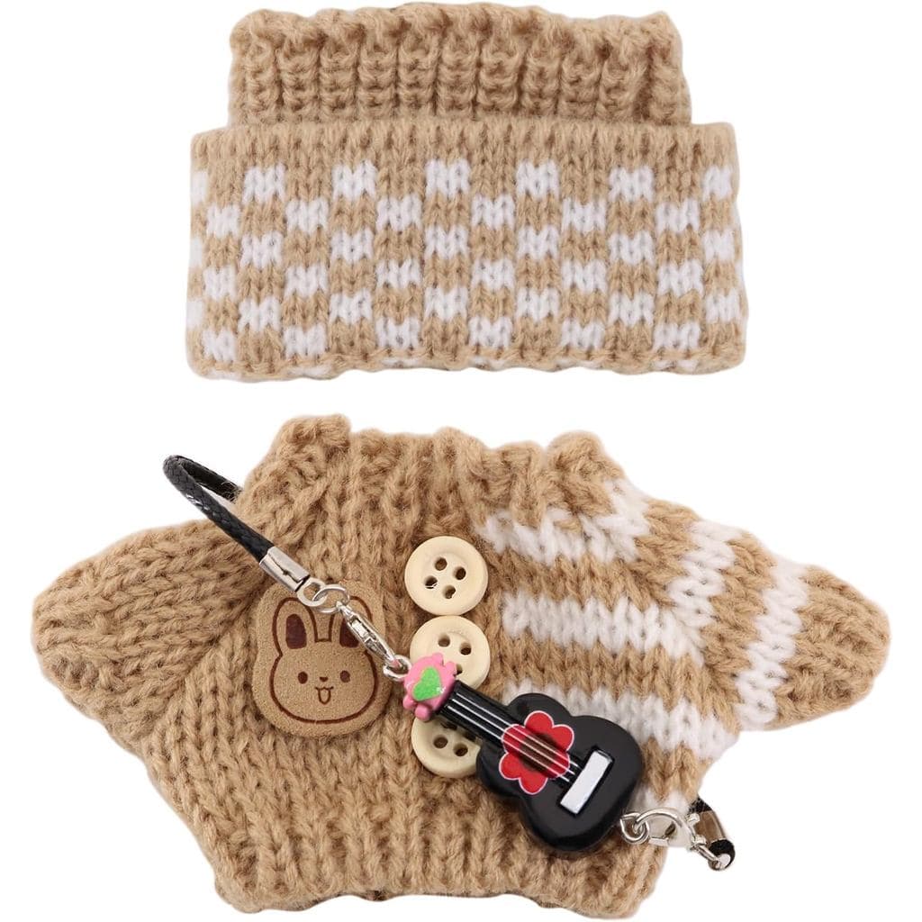 17cm Doll Clothes Set, 3-Piece Doll Accessories, Cute Handmade Crochet Clothes for Dolls, Perfect Dolls Outfits for Coll