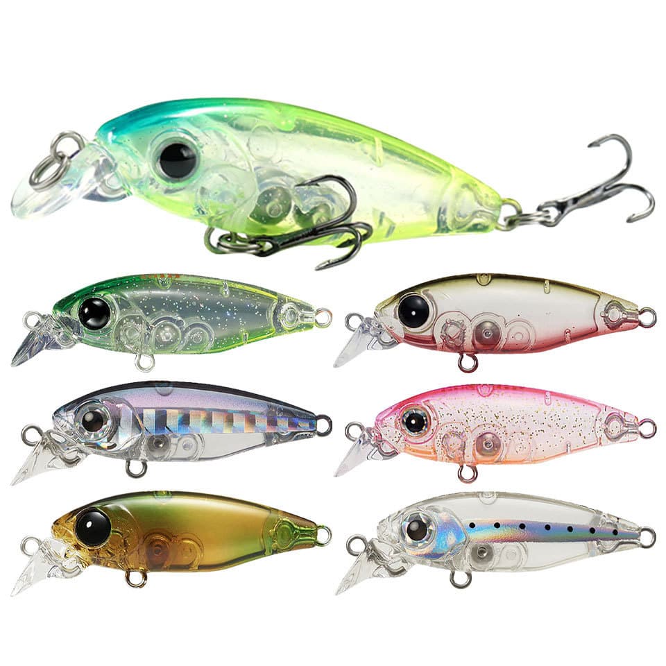 1 Peça 45mm/4g Flutuante Minnow Isca 3D Fisheyes Laser Dura Pesca Com Ganchos Afiados