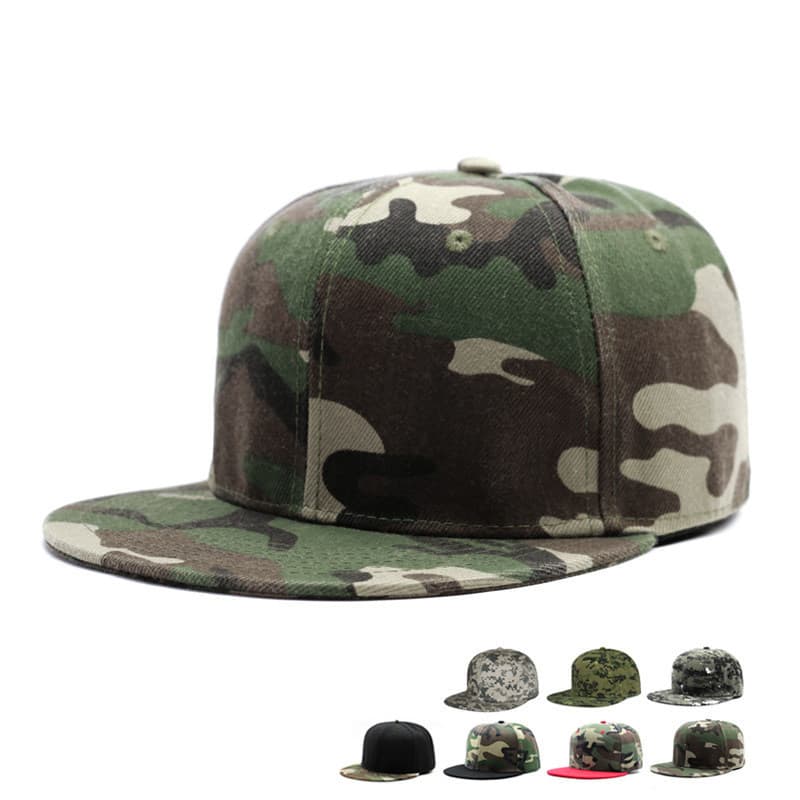boné masculino boné Camuflagem Hip-Hop chapéu masculino não-ajustável aba plana feminino boné completo plana hiphop gr