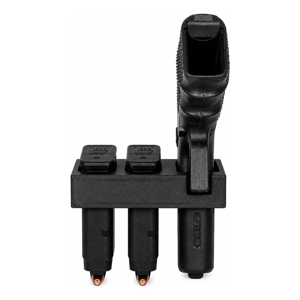 Suporte Para Parede Glock 17 E 19 + 2 Carregadores