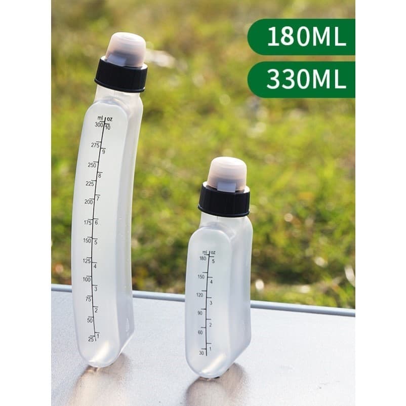 Garrafa de água esportiva portátil de qualidade alimentar, garrafa de água para corrida, maratona, cinto invisível, copo