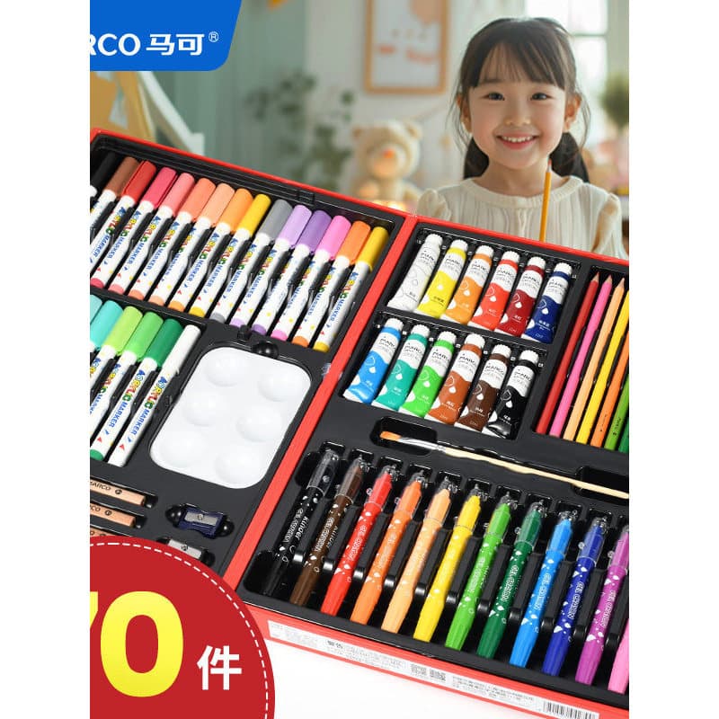Marco Marco Cidade Proibida Gato Real Pintura para Colorir Presente Conjunto de Arte Profissional Menina Menino Pincel C