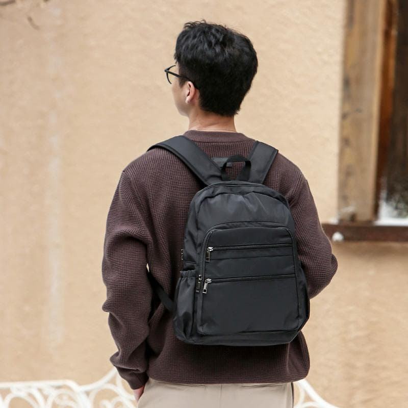 Grande capacidade leve à prova dwaterproof água ampliada alça de ombro Casual estudante mochila casal negócios mochila v