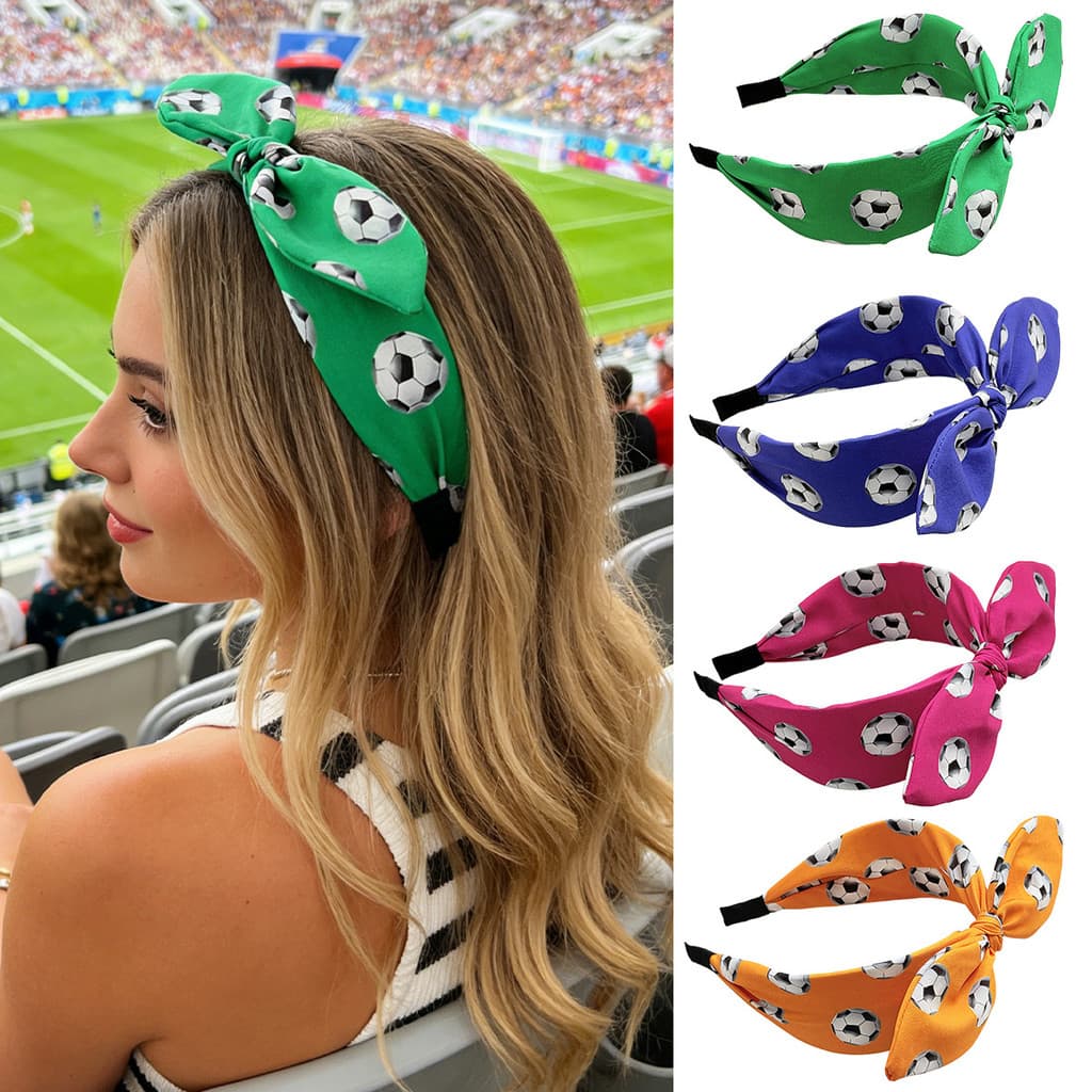 Novo estilo Megamo copa do mundo futebol impressão bandana arco orelha de coelho bandana esportes jogo japonês acessório