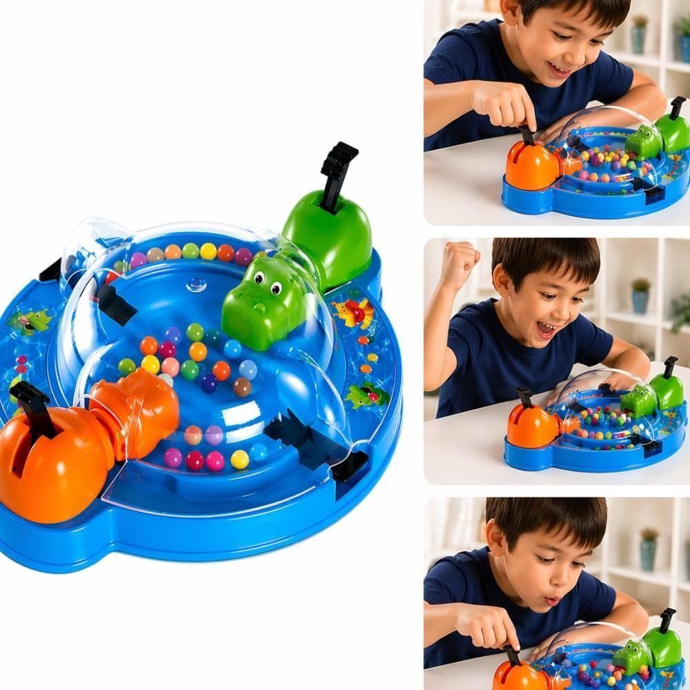 JOGO PAPA BOLINHAS HIPOPOTAMO PAPA TUDO BRINQUEDO COME COME PESCARIA INFANTIL EDUCATIVO INTERATIVO FAMILIA