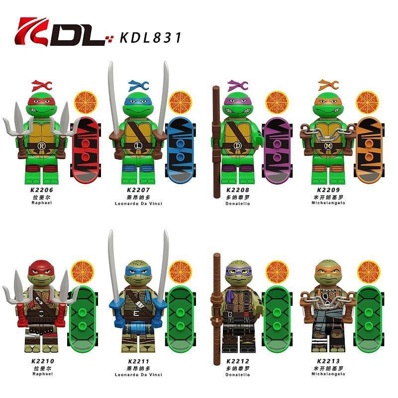 Blocos de construção dos desenhos animados anime ninja deus tartaruga montado minifigura brinquedos bloco de construção