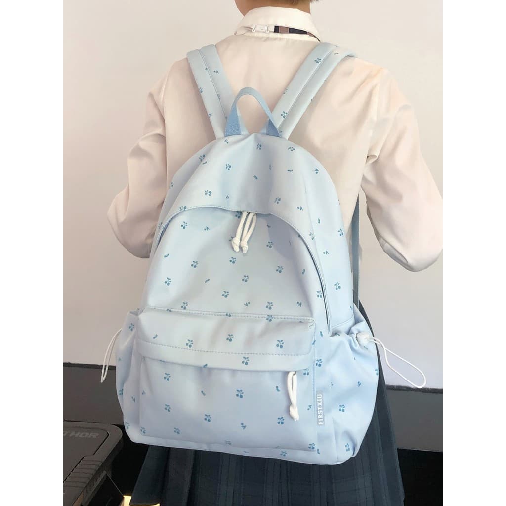 Fresco simples impresso mochila meninas estudantes do ensino médio de alto valor estudante mochila japonês bonito mochil