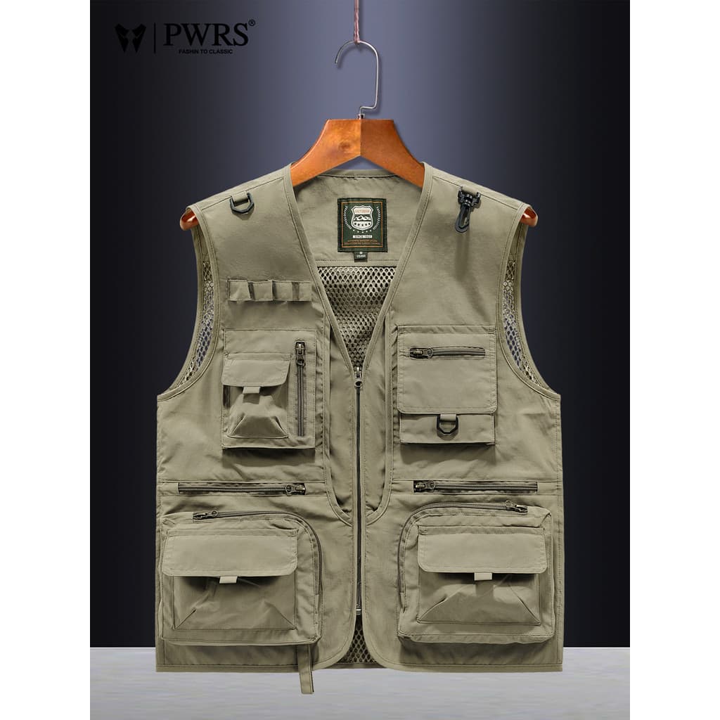 Colete masculino primavera verão 2026 novo estilo ao ar livre Workwear fotografia multifuncional colete de pesca High-En