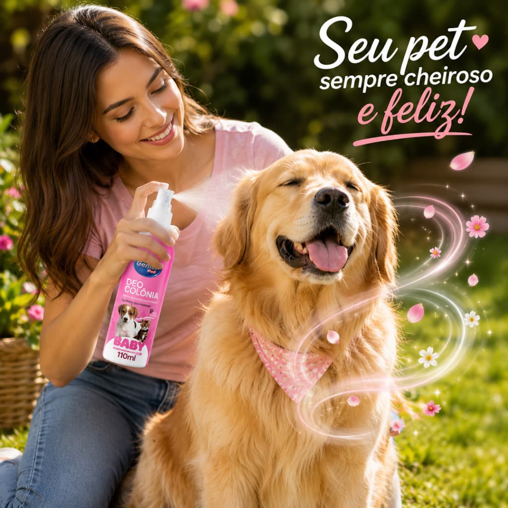 Perfume Cão Gatos 110ml Pet Cheiro Cheiroso Banho Cachorro Fragrância Colônia Tosa Cheirinho Frutas Filhote Pelos Bebe