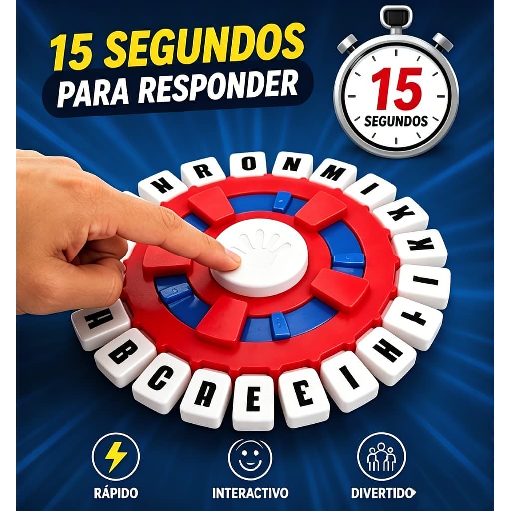 Adedonha Moderno Jogo Tapple de Palavras Rápido e Divertido em Português para Toda a Família e Amigos