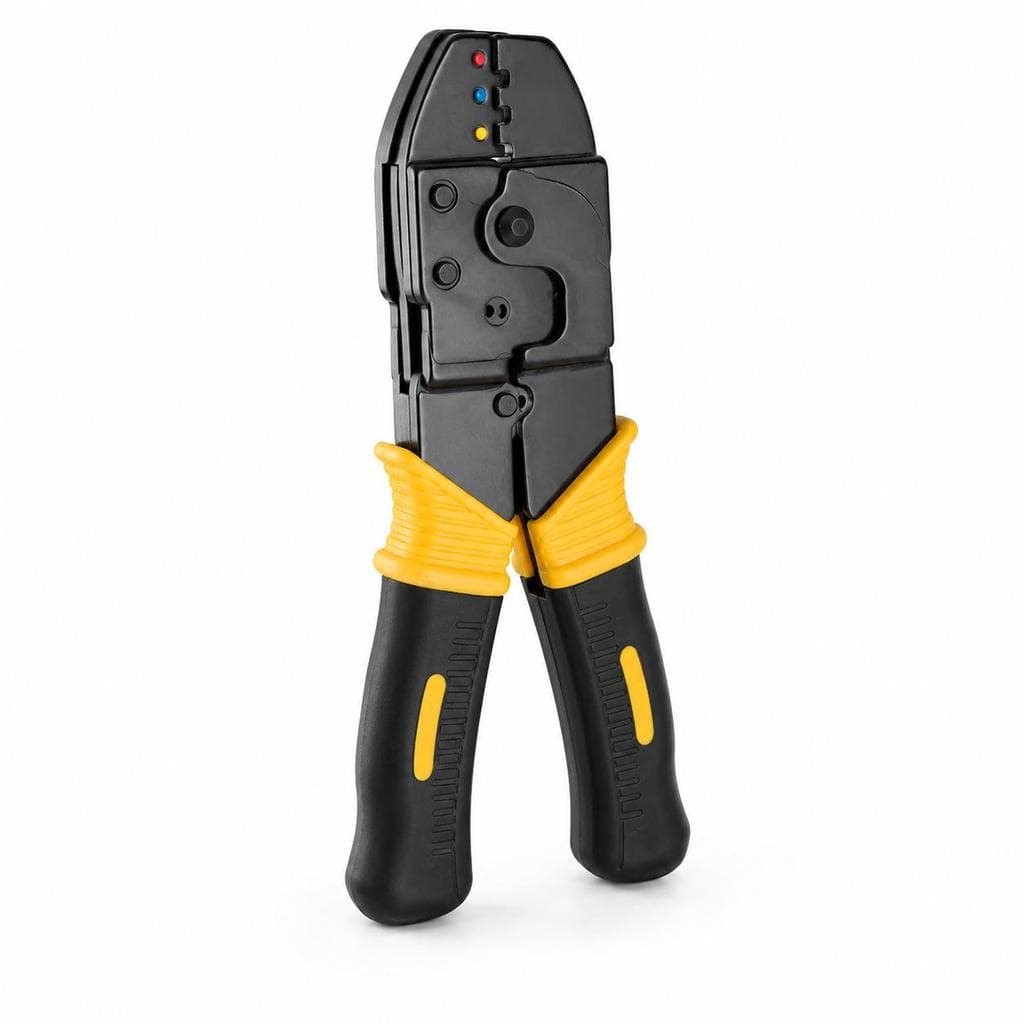 Alicate para Cravar Terminais TOP PROS 200mm – Crimpar, Cortar e Descascar Fios