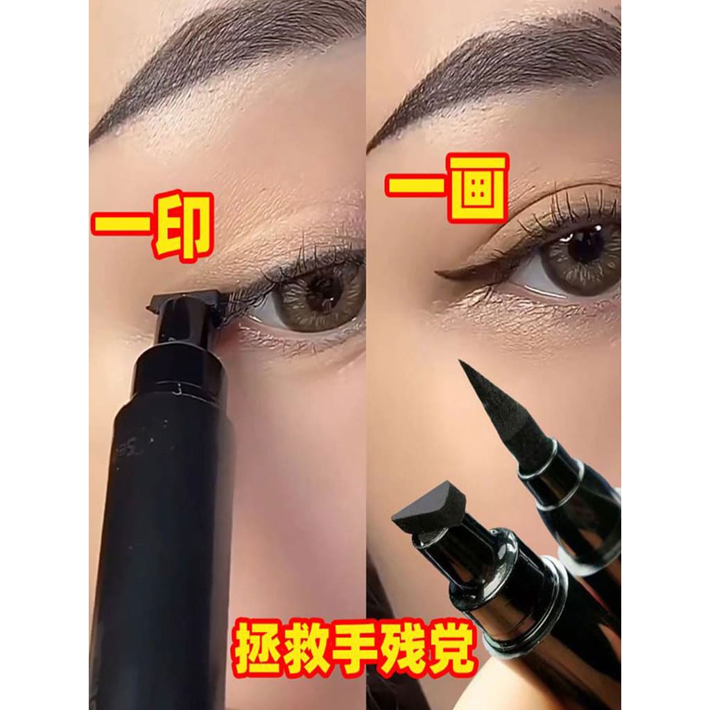 Caneta líquida preguiçosa com vedação de duas cabeças, sem manchas, à prova d'água, à prova de suor, de longa duração, i