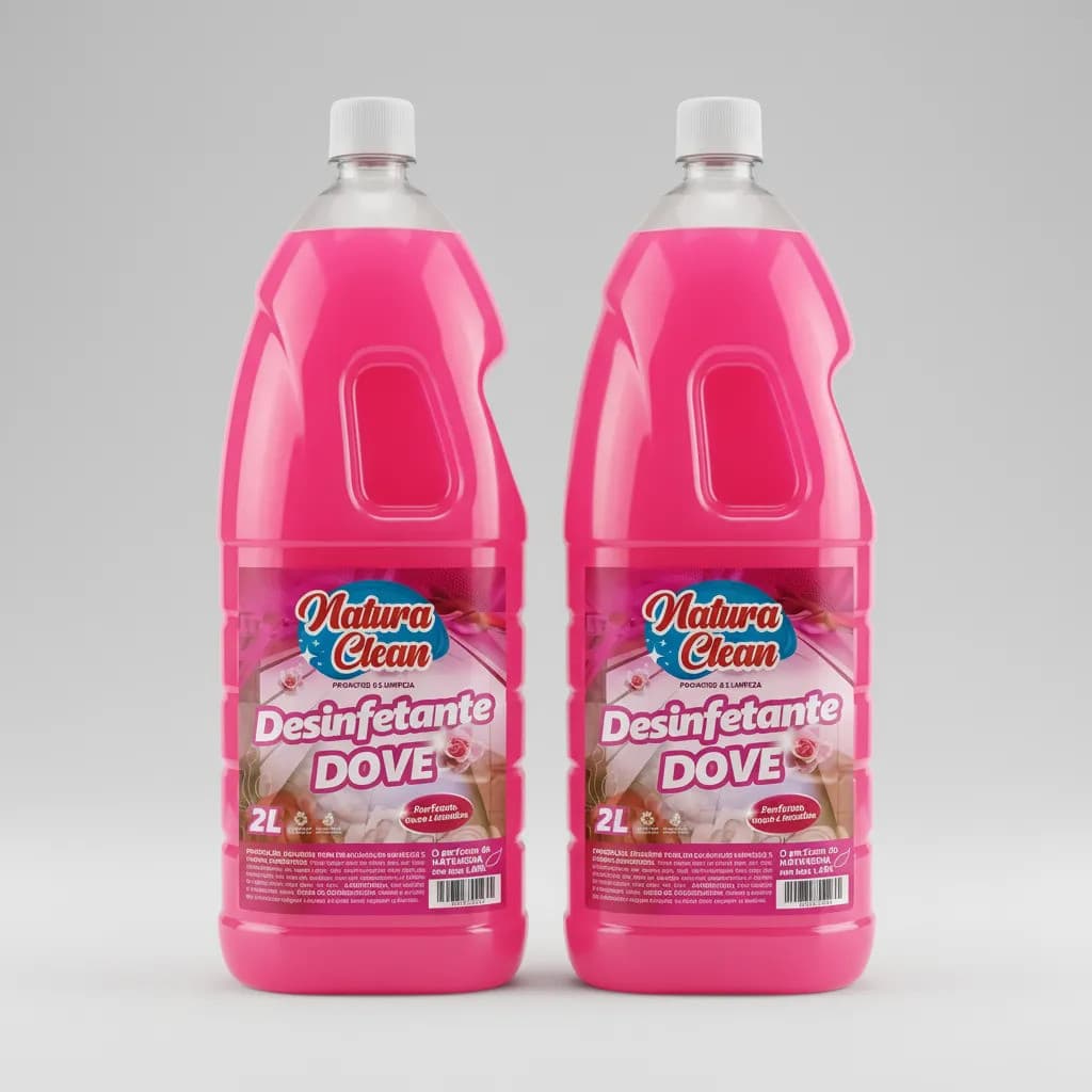 Kit 2 Unidades Desinfetante Natura Clean Dove 2l