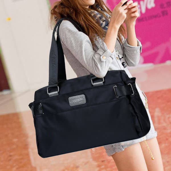 Lona de náilon japonês versão coreana bolsa feminina moda ombro mensageiro saco senhoras viagem lazer All-Match portátil