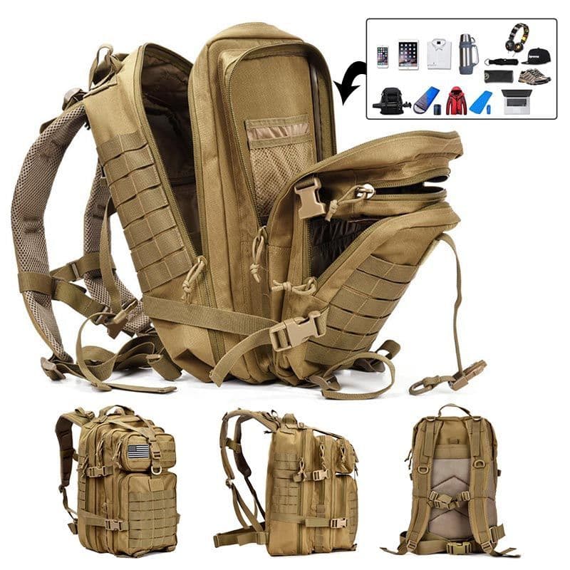 Nova mochila saco de viagem tático grande capacidade Oxford pano mochila masculina à prova dwaterproof água saco de esca