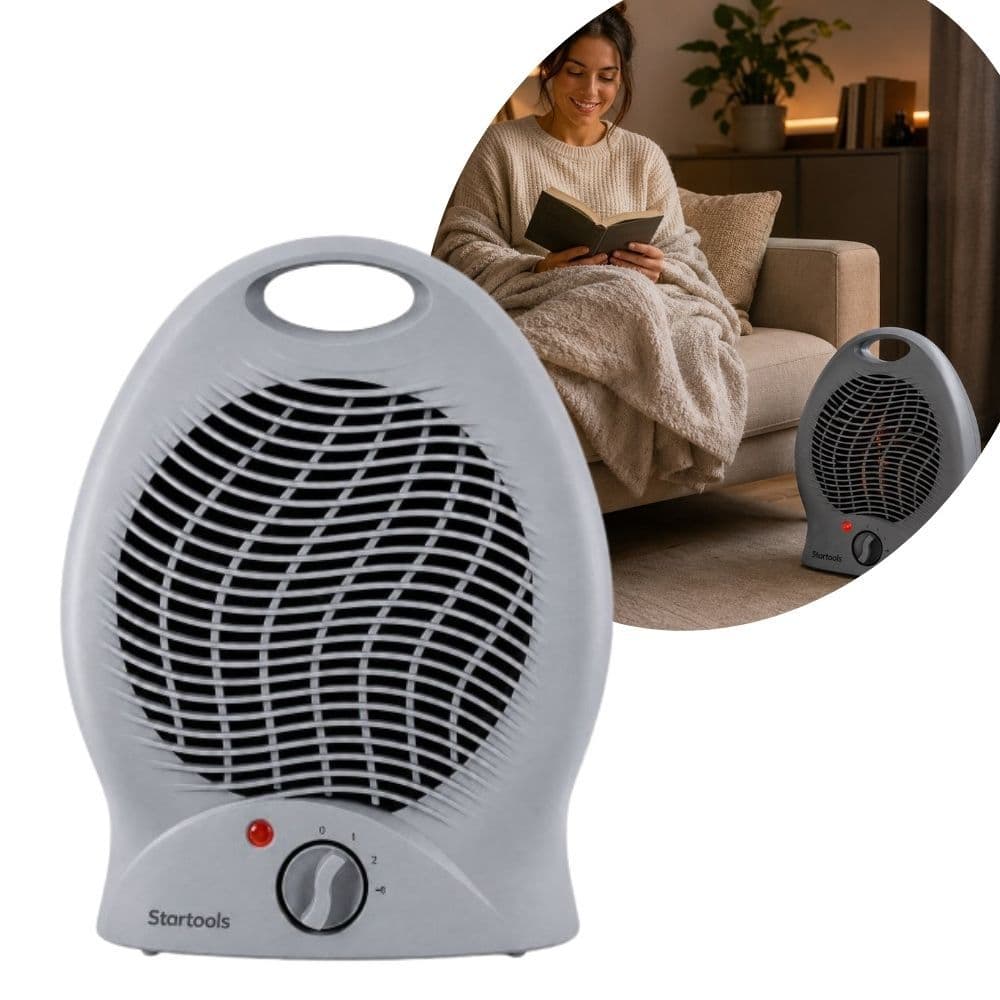 Aquecedor Elétrico De Ambiente Função Turbo Com 2 Níveis De Temperadora 2000W 220V Ventilação