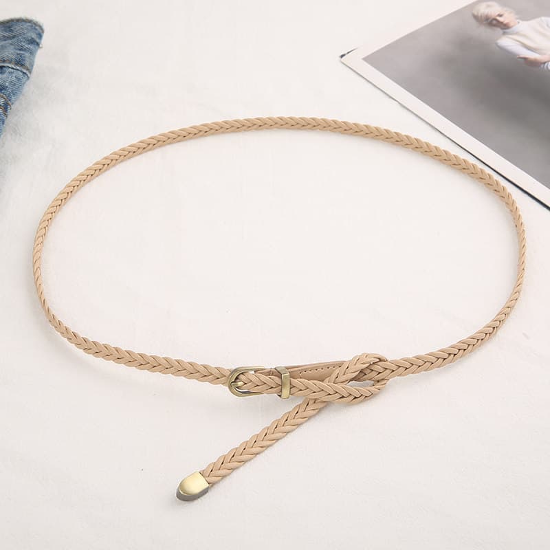 cinto feminino cinto feminino plus size Verão combinando saia moda simples tecido feminino cinto fino
