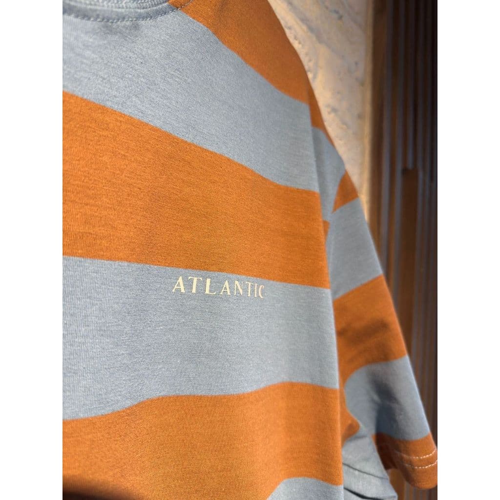 Camisa t-shirt listrada em cotton/algodão com elastano premium