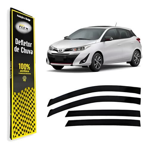 Calha De Chuva Yaris Hatch 2018 A 2021 Modelo Slim