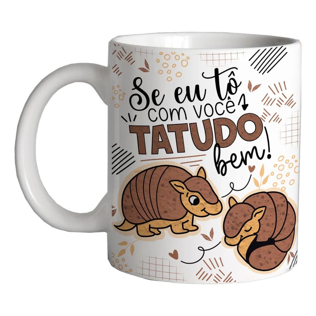 Caneca Personalizada Namorado Tatudo Bem Branca Premium