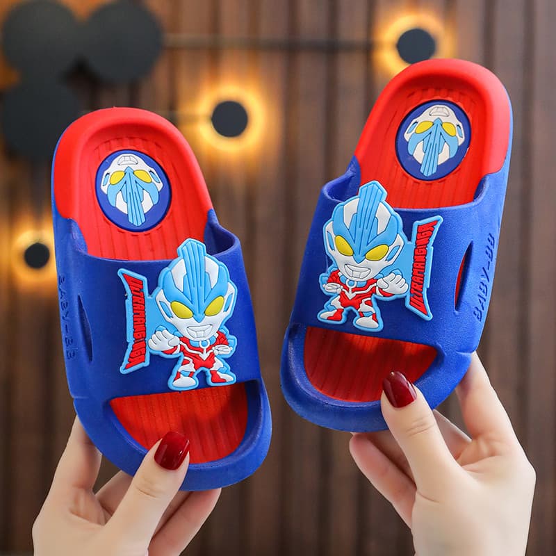 Galaxy Ultraman chinelos meninos novo estilo dos desenhos animados banheiro antiderrapante casa médio grande crianças do
