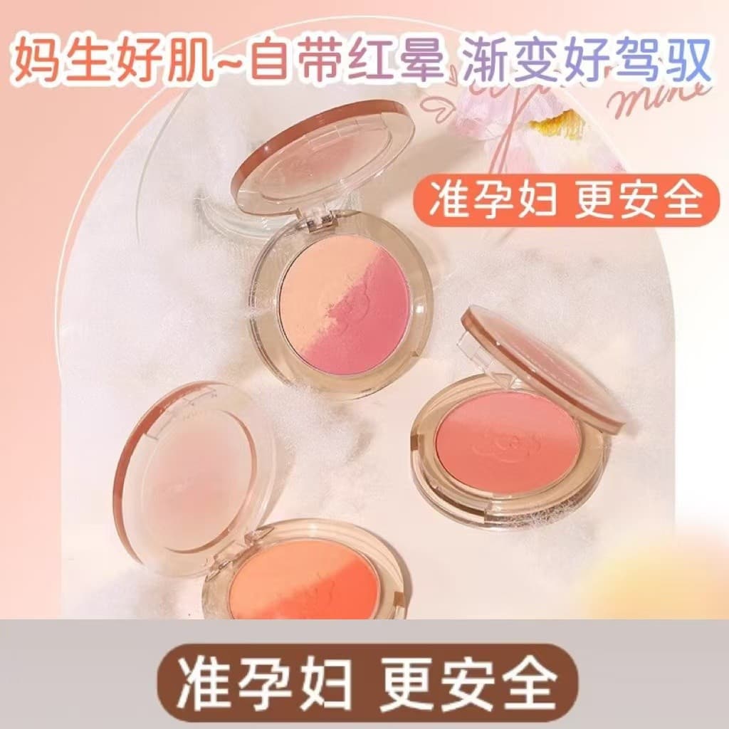 Mulheres grávidas gradiente dedicado blush maquiagem produtos naturais para cuidados com a pele maquiagem renderização d