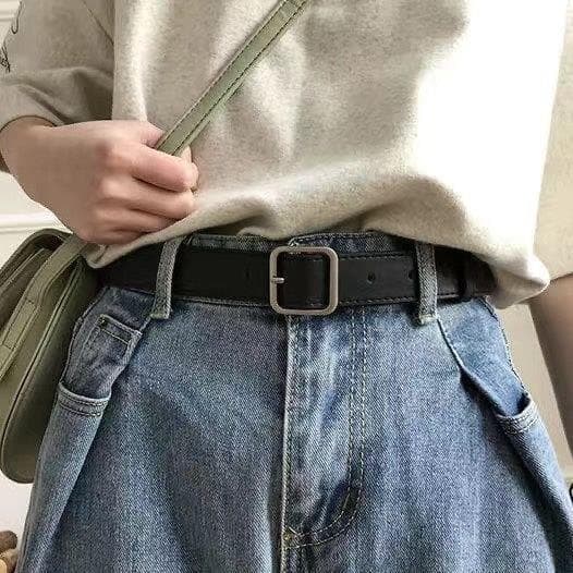 Cinto masculino estilo estudante preto pequeno cinto senhoras ins estilo Jeans fino moda All-Match cinto masculino decor