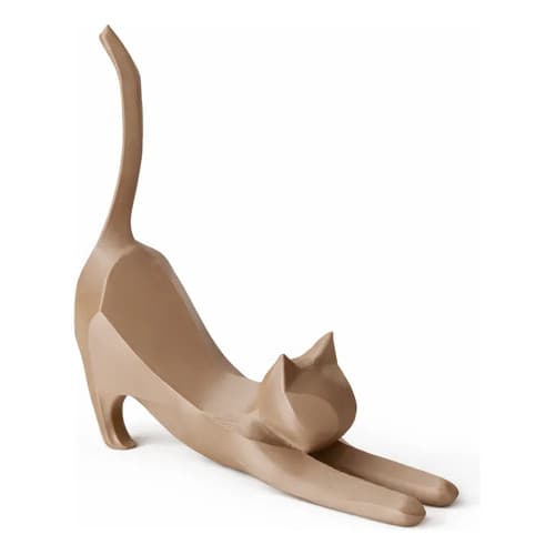 Escultura Gato Decoração Pet Minimalista Moderna Sala Quarto
