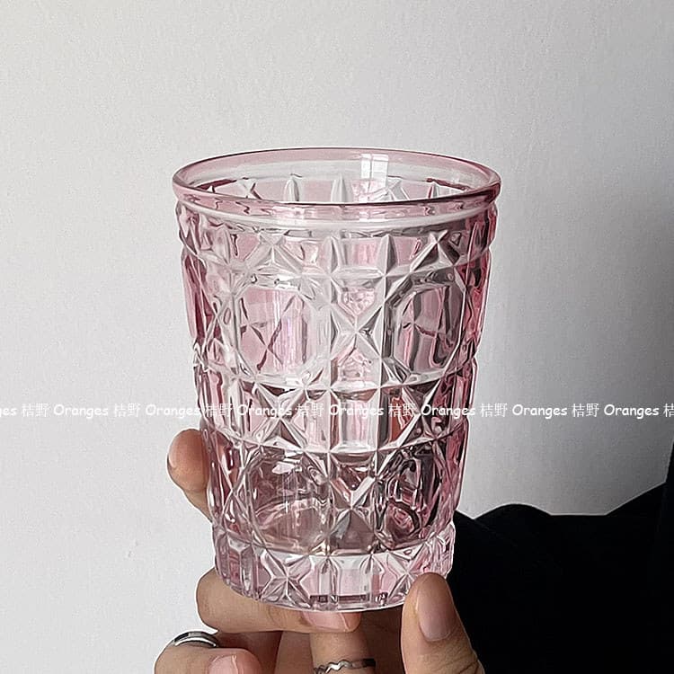 Oranges limitado esculpido à mão diamante verificado vidro de cristal copo de água copo de cerveja copo de uísque copo d