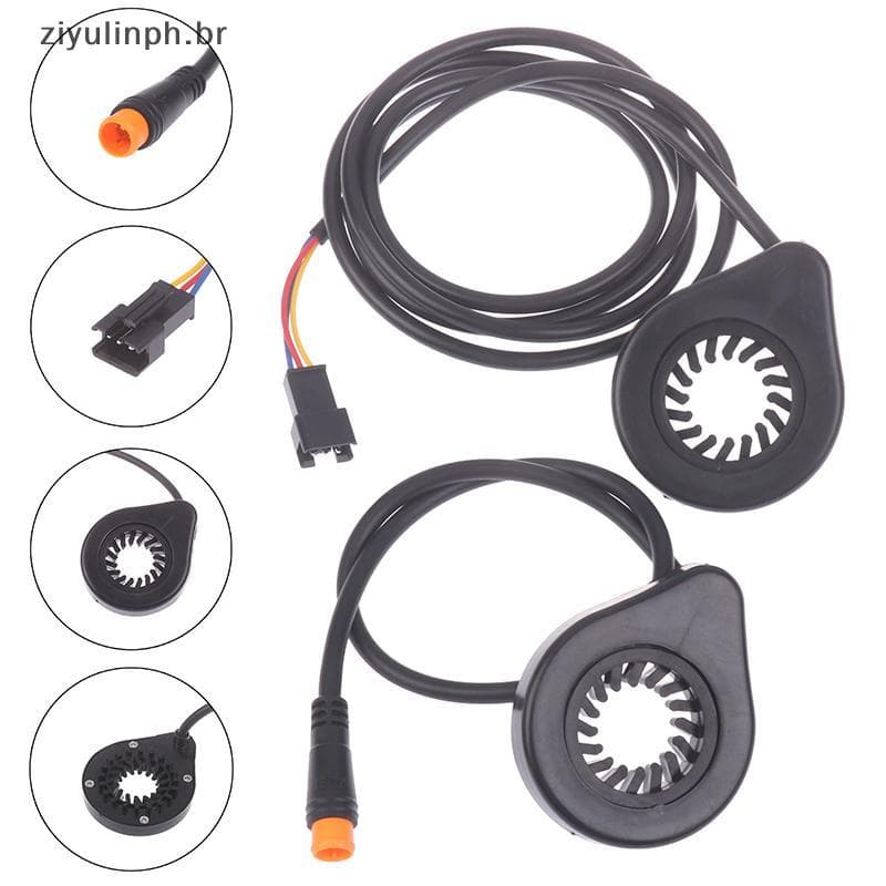 ziyulinph Bicicleta Elétrica 12 Magnético Duplo Hall Sensor Pedal De Assistência Para Ebike SM/Plugue À Prova Dwaterproo