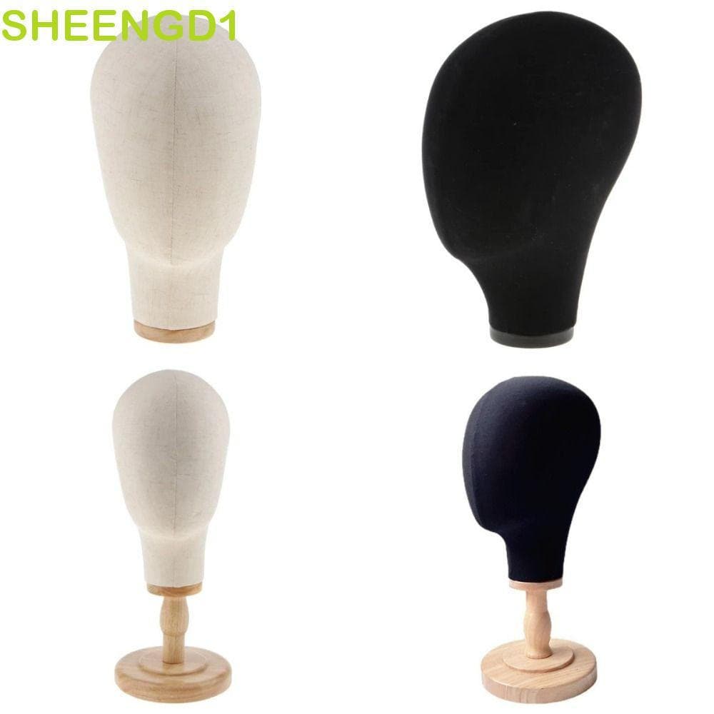 Cabeça De Bloco De Lona SHEENGD1 , Exibição De Estilo De Treinamento De Base Estável , Suporte Chapéu De Peruca De Maneq