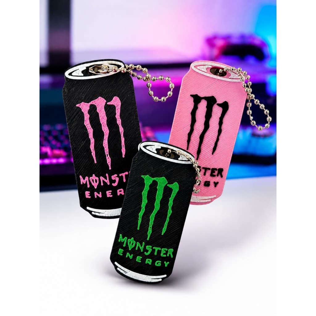 Chaveiro Monster Energy com Abridor de Lata Personalizado Presente