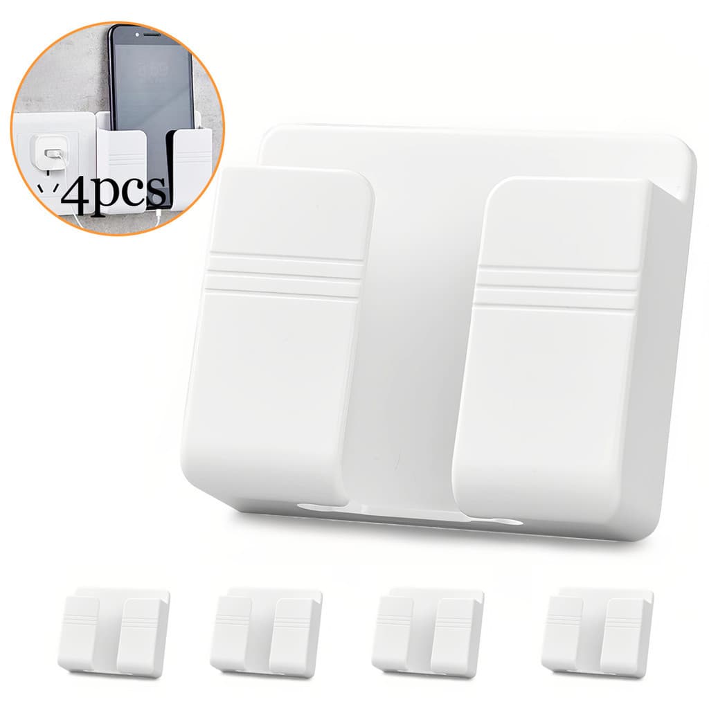 Suporte para Celular de Parede Multifuncional Kit 4 Unidades