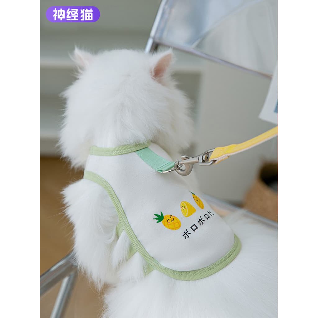 Neural gato tração corda verão abacaxi Anti-quebra gato andando corda gato andando ferramenta útil corrente su
