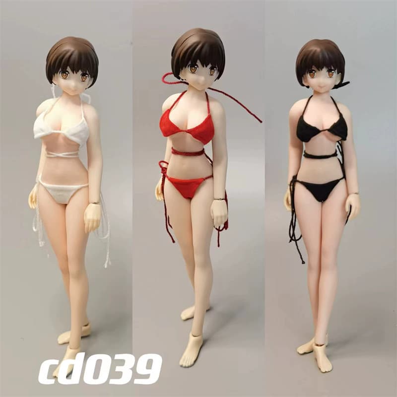 Pronto estoque cdtoys cd039 1/12 feminino corpo emborrachado biquíni maiô 1: 12 roupas de soldado feminino