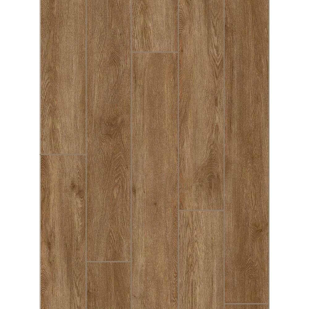 Piso Vinílico LVT Colado Modaza Madera, 18,7 x 122,7 cm