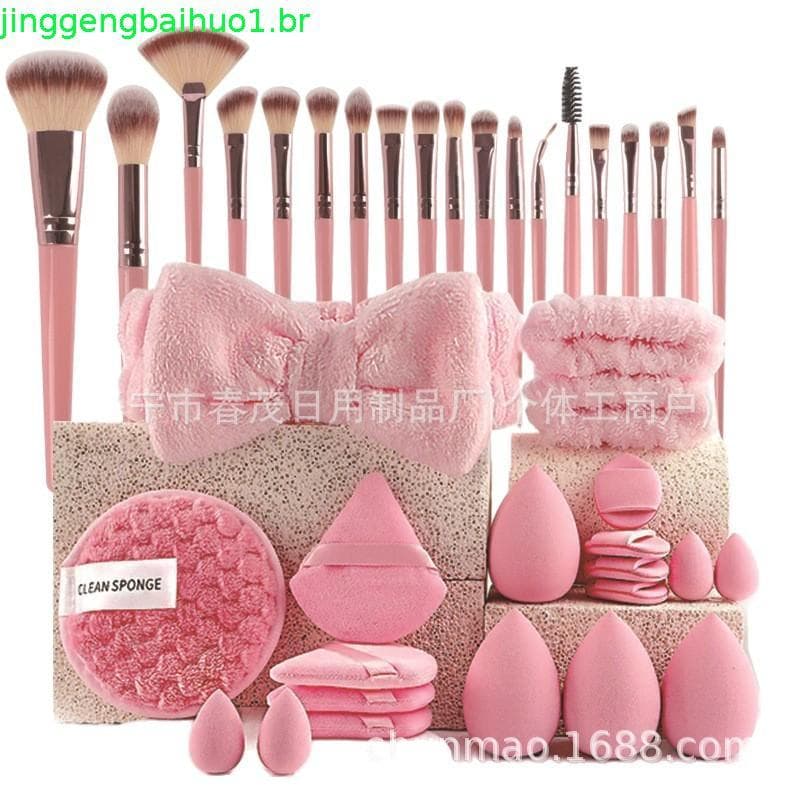 Conjunto de 40 Pincéis de Maquiagem Profissionais, Conjunto de Pincéis de Maquiagem para Base, Pó, Sombra, Corre