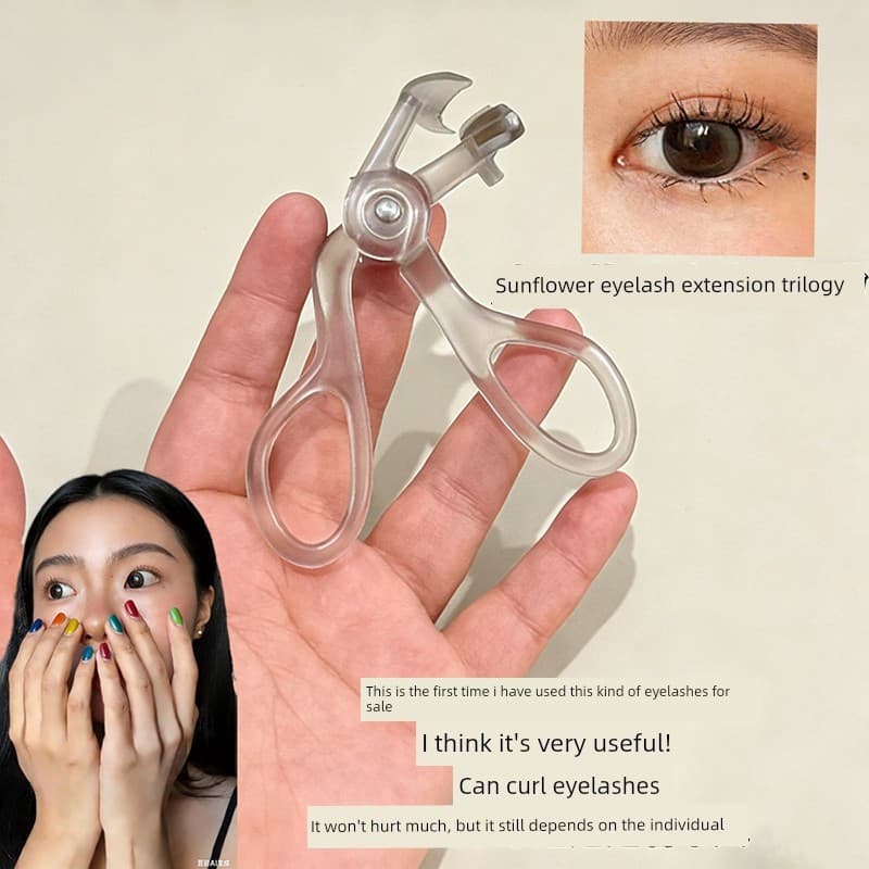 Trilogia de cílios solares!Pente de dente modelador de cílios estilo grande angular Curling modelagem de longa duração b
