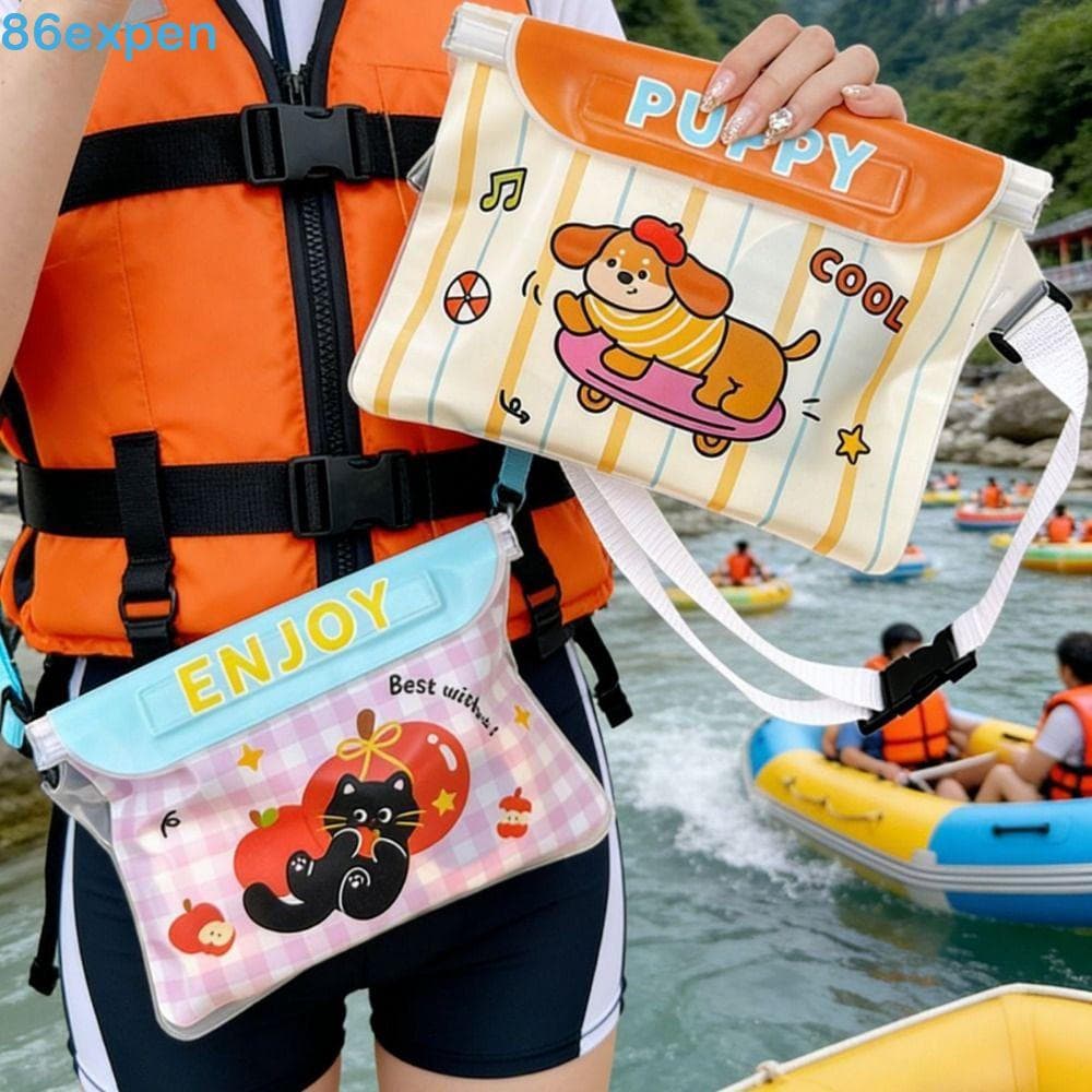 EXPEN1 Pacote De Cintura Para Natação , Grande Capacidade Com Alça , Capa De Telefone À Prova D'água , Bolsa Cinto Móvel