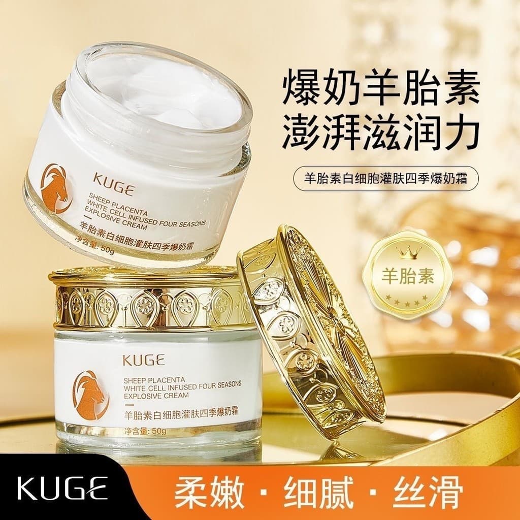 [Produto genuíno] Sheep Placenta Four Seasons Burst Cream Hidratante Hidratante Melhora Seco Áspero Refrescante Não Oleo