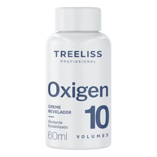 Oxigen 10 Vol 60ml Água Oxigenada Cremosa Para Coloração - Treeliss Profissional