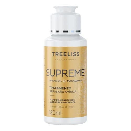 Tratamento Supreme 120ml Hidratação Brilho e Maciez Capilar - Treeliss Profissional