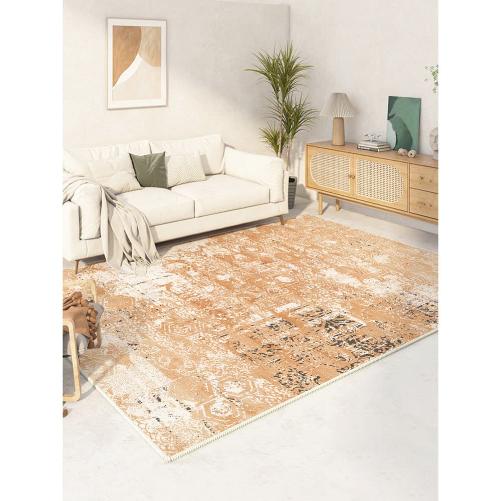 Ins estilo nórdico sala de estar tapete verão estilo creme francês quarto luz luxo varanda Bay janela tapete mesa café